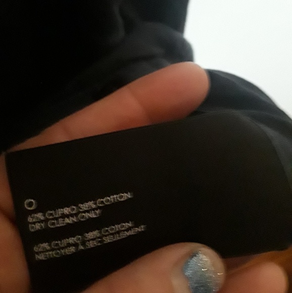 Club Monaco Black button up 3/4 sleeve t - Picture 4 of 5